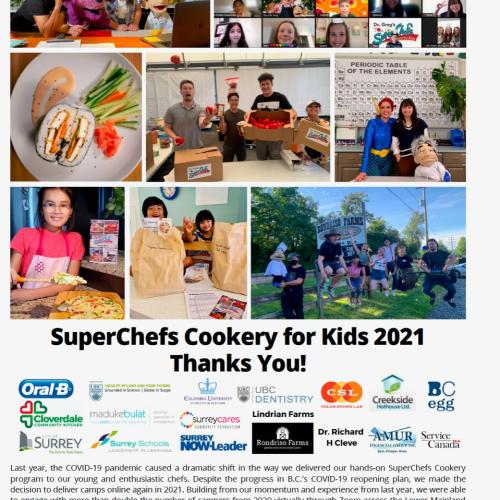  SuperChefs Cookery For Kids Summer Report 2021 