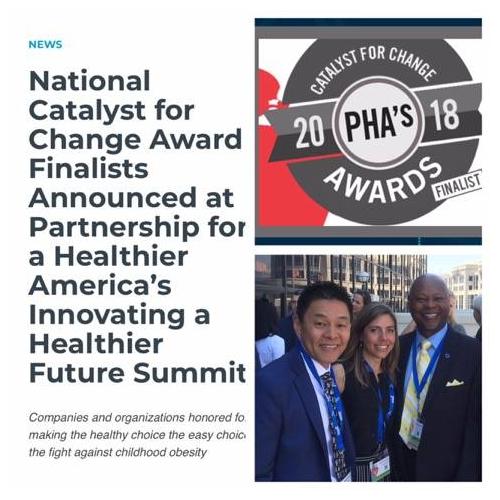  SuperChefs Named Finalist for prestigious 2018 Partnership for a Healthier America, Catalyst for Change Awards 